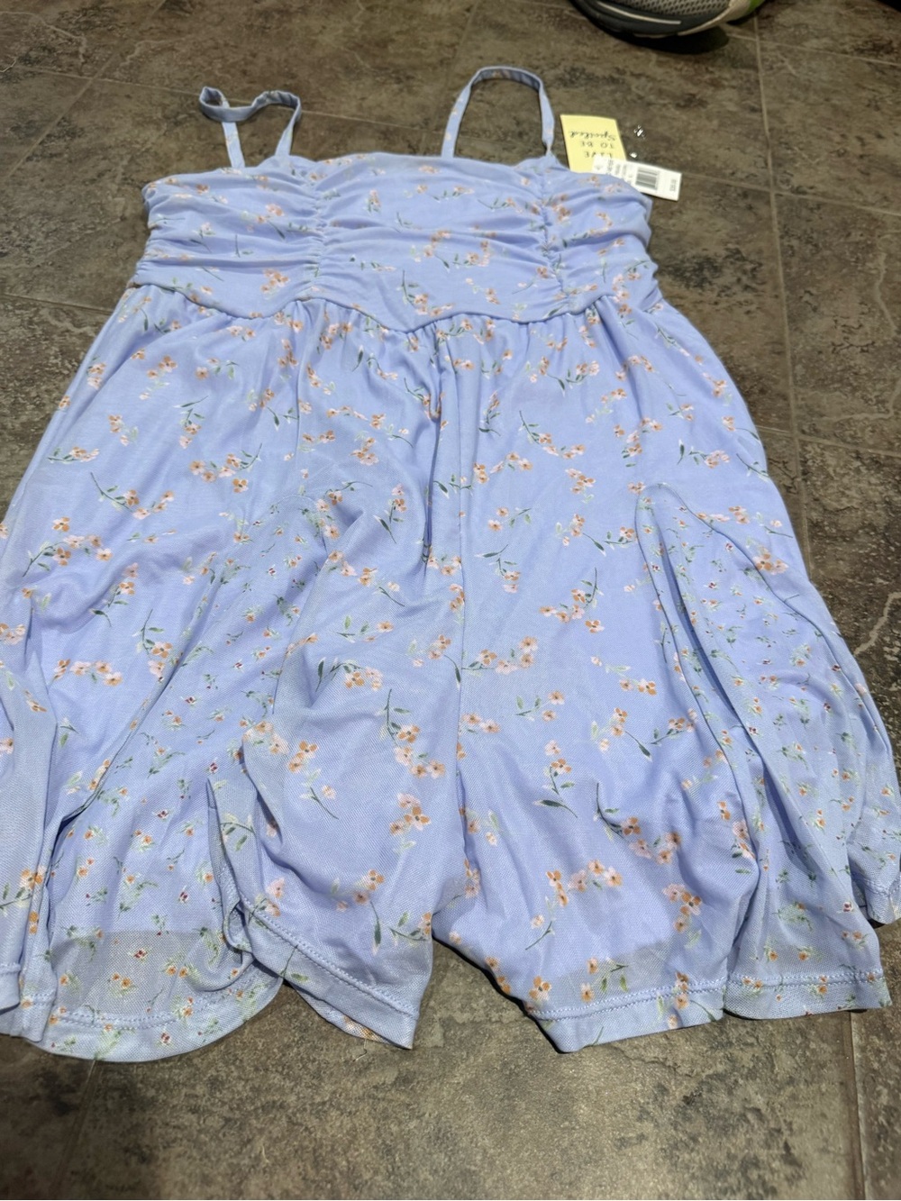 Light Lavender Floral Women’s Shorts Romper